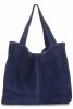 Kožené kabelka shopper bag Vittoria Gotti tmavo modrá V6048
